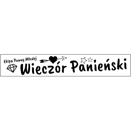 Szarfa ECRU Wieczór Panieński